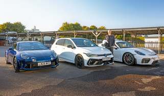 VW Golf R - header with Alpine and GT4